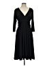 Chaps Solid Black Cocktail Dress Size L - photo 1