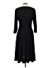 Chaps Solid Black Cocktail Dress Size L - photo 2
