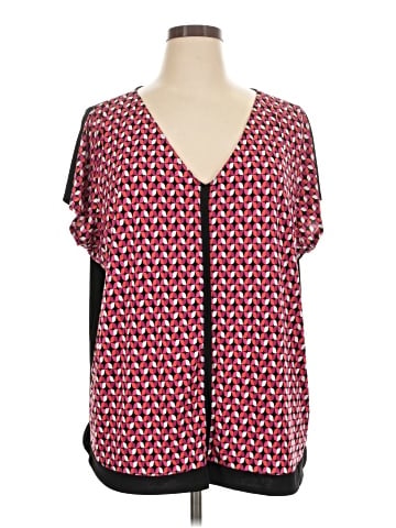 Worthington Short Sleeve Blouse (view 1)