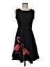 Unbranded Graphic Black Cocktail Dress Size EU 40 / US 10 - photo 1