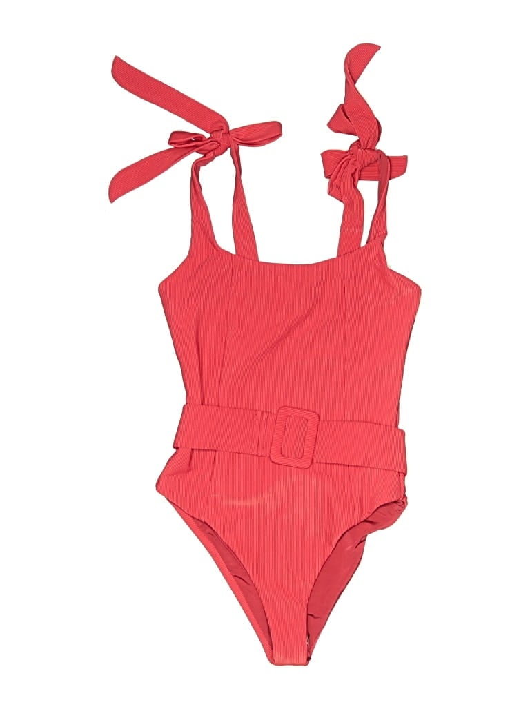Pre-owned Beach Riot One Piece Swimsuit In Red
