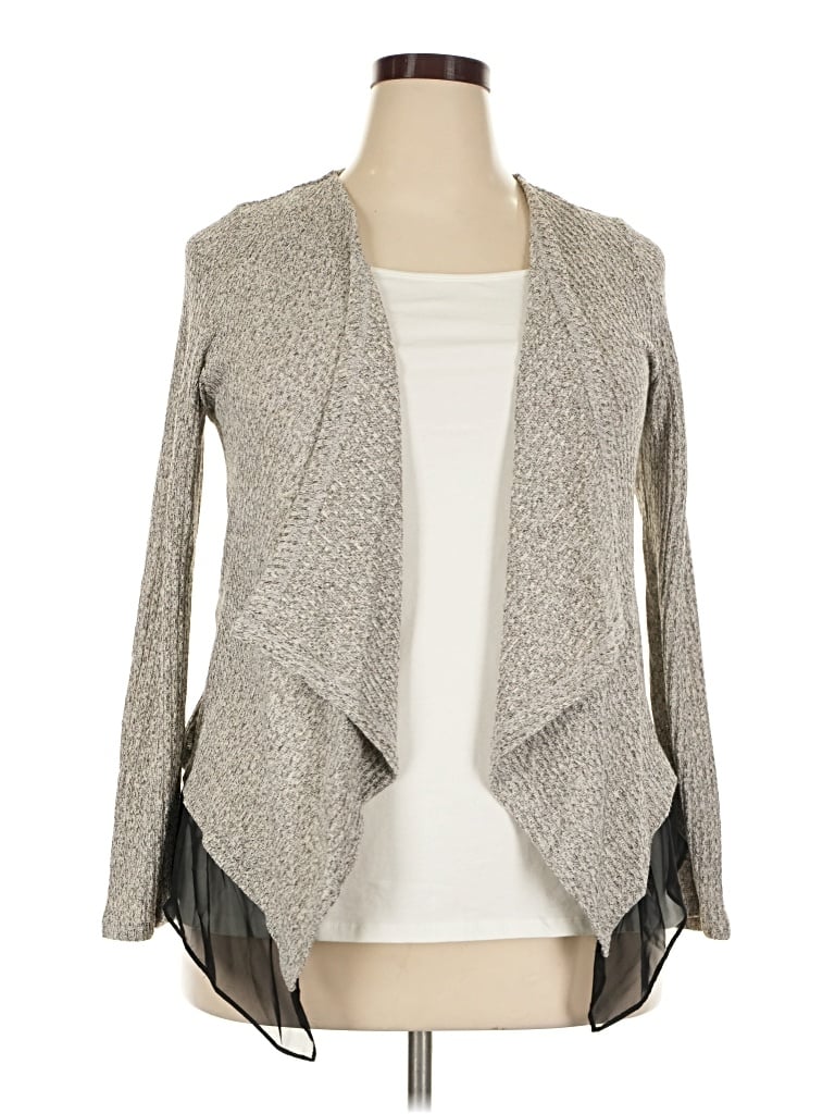 Pre-owned Bar Iii Cardigan Sweater In Gray