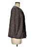 Ann Taylor 100% Polyester Graphic Black Brown 3/4 Sleeve Blouse Size M - photo 4