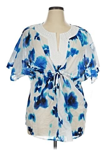 MICHAEL Michael Kors Short Sleeve Blouse (view 1)