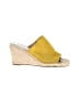 Caslon 100% Leather Yellow Wedges Size 8 1/2 - photo 1