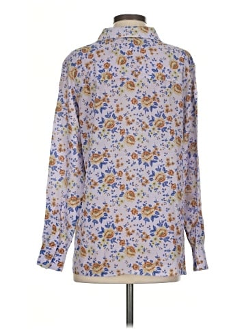 No.6 Store Long Sleeve Silk Top (view 2)
