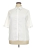 Unbranded Ivory White 3/4 Sleeve Button-Down Shirt Size XL - photo 1