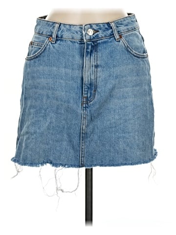 Topshop Denim Skirt (view 1)
