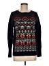 J.Crew 100% Wool Print Black Wool Pullover Sweater Size M - photo 1