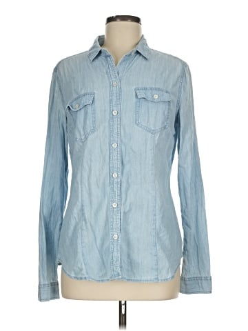 Ann Taylor LOFT Long Sleeve Button-Down Shirt (view 1)