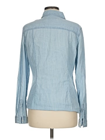 Ann Taylor LOFT Long Sleeve Button-Down Shirt (view 2)