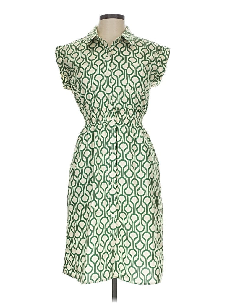 Pre-owned Monteau Casual Dress In Green