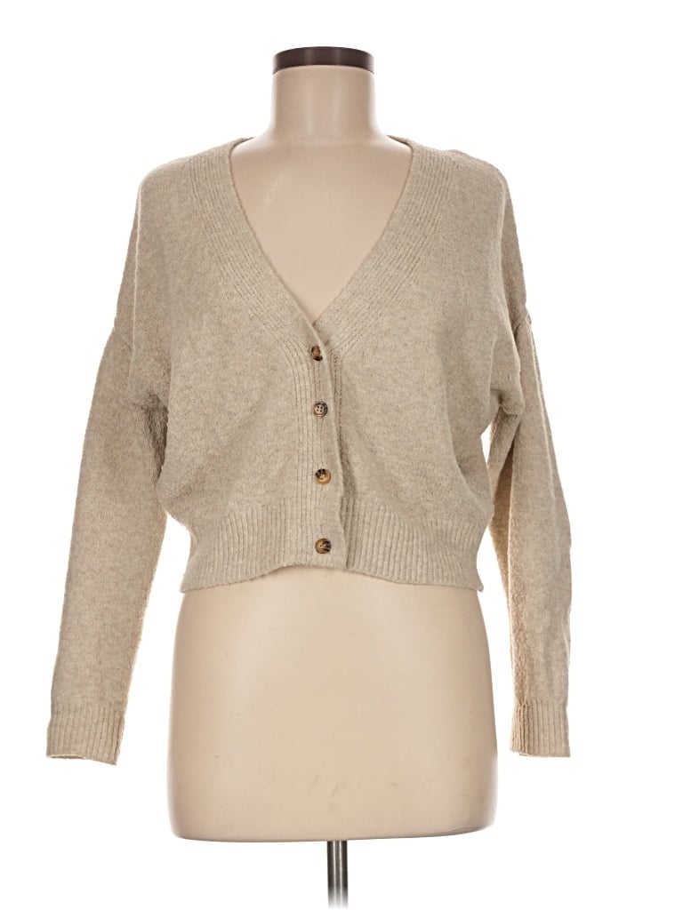 Pre-owned Love Tree Cardigan Sweater In Tan