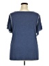 Max Studio Blue Short Sleeve Top Size 3X - photo 2