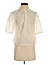 Tory Burch 100% Polyester Ivory Short Sleeve Blouse Size 4 - photo 1