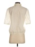 Tory Burch 100% Polyester Ivory Short Sleeve Blouse Size 4 - photo 2