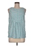 Tommy Hilfiger 100% Polyester Teal Sleeveless Blouse Size M - photo 1