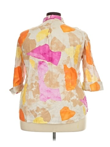 Chico's 3/4 Sleeve Button-Down Shirt (view 2)