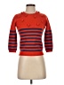 Manoush Stripes Orange Red Pullover Sweater Size S - photo 1