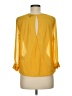Bebe 100% Polyester Yellow 3/4 Sleeve Blouse Size M - photo 2
