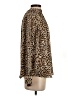 Vince Camuto 100% Polyester Animal Print Brown Long Sleeve Blouse Size XS - photo 4