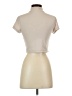 JoyLab Tan Silver Short Sleeve Turtleneck Size S - photo 2