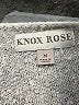 Knox Rose 100% Polyester Animal Print Silver Pullover Sweater Size M - photo 4