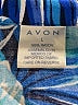 Avon 100% Rayon Floral Blue 3/4 Sleeve Blouse Size L - photo 7