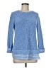 Talbots 100% Pima Cotton Blue Pullover Sweater Size Med Petite - photo 1