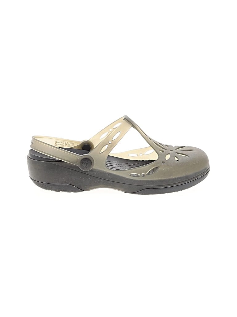 Pre-owned Crocs Mule/clog In Gray
