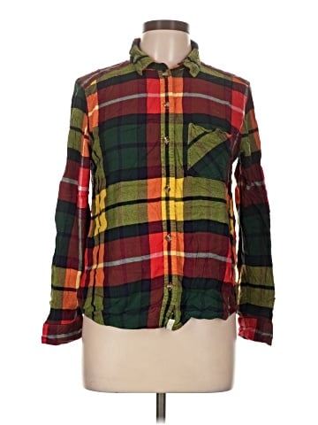 American Eagle Outfitters Long Sleeve Button-Down Shirt (view 1)