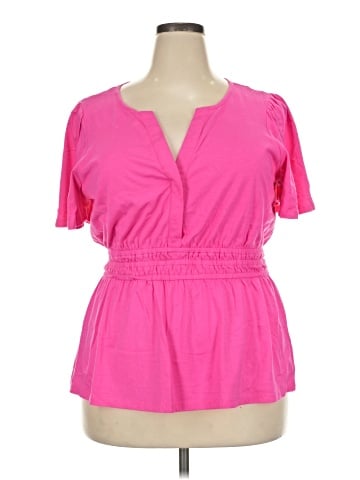 Crown & Ivy Short Sleeve Blouse (view 1)