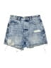Zara Blue Denim Shorts Size 6 - photo 1
