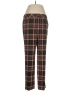 Trina Turk Plaid Red Brown Casual Pants Size 6 - photo 1