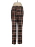 Trina Turk Plaid Red Brown Casual Pants Size 6 - photo 2