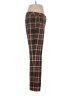 Trina Turk Plaid Red Brown Casual Pants Size 6 - photo 4