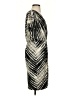Chico's 100% Polyester Print Black Cocktail Dress Size S - photo 4