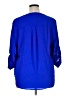 Torrid 100% Polyester Blue 3/4 Sleeve Blouse Size 1X Plus (1) - photo 2