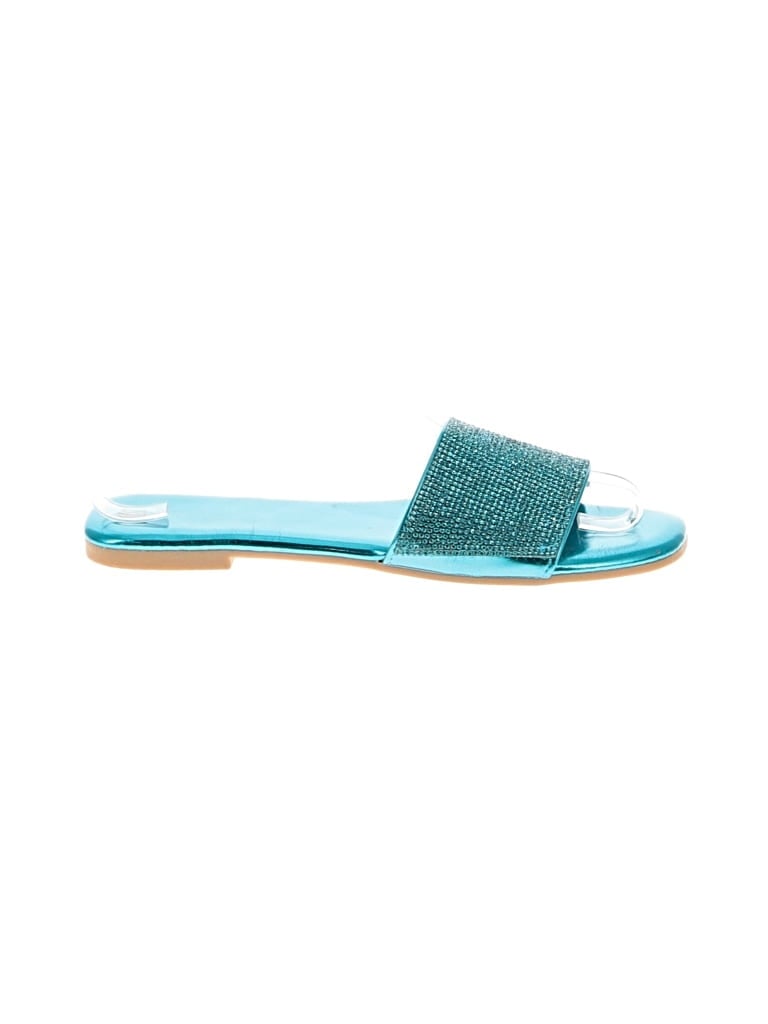 Pre-owned Top Moda Sandals Teal Shoes