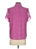 J.Crew 100% Polyester Polka Dots Pink Short Sleeve Blouse Size S - photo 2