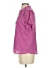 J.Crew 100% Polyester Polka Dots Pink Short Sleeve Blouse Size S - photo 5