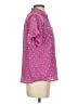 J.Crew 100% Polyester Polka Dots Pink Short Sleeve Blouse Size S - photo 4