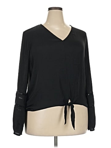 INC International Concepts Long Sleeve Blouse (view 1)