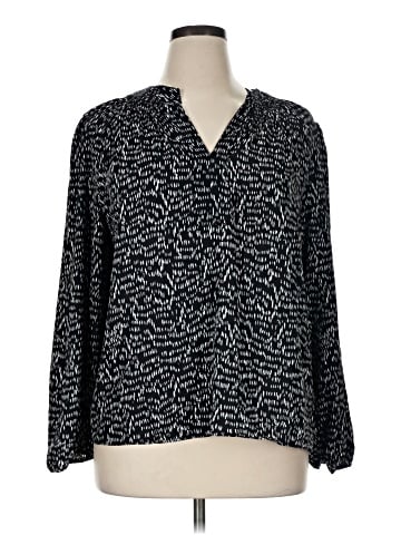 Simply Vera Vera Wang Long Sleeve Blouse (view 1)