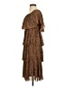 Entro 100% Polyester Animal Print Brown Cocktail Dress Size 4 - photo 5