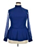 Ashley Stewart Blue Long Sleeve Blouse Size 18 Plus - photo 1