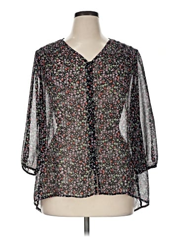 Liz Claiborne 3/4 Sleeve T-Shirt (view 1)