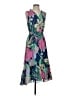 Talbots Tropical Blue Cocktail Dress Size 4 Petite - photo 1