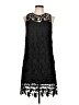 Francesca's 100% Polyester Black Cocktail Dress Size L - photo 1