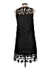 Francesca's 100% Polyester Black Cocktail Dress Size L - photo 2